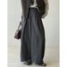 Yanshuang American Style Scimitar Casual For Women Autumn Loose Straight Wide-Leg Sickle Relaxed Feel Pants 9819_ecoleips.com