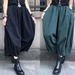 plus Size Wide Leg Pants Women's Spring Summer Boyfriend Style Casual Elastic Waist Cropped Loose Pleated Lantern Pants_ecoleips.com