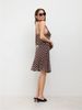 Texture High-end Polka Dot Leopard Print Chiffon Skirt High Waist And Thin Fishtail Medium And Long Skirt Retro Spice Girl Versatile Model_ecoleips.com