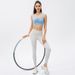 Women's High-Intensity Yoga Shockproof Integrated Sports Bra Nude Feel Ruched Fitness Training Vest 22746_ecoleips.com