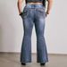 plus Size Slim Fit Beaded Embroidered Stretch Jeans for Women Sexy Hip Lifting Flared Denim_ecoleips.com