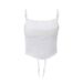 Women's Clothing Sexy Satin Fishbone Strapless Camisole Top For Women Back Tie Cropped Waist Pure Color Autumn Hot Girl Fashion_ecoleips.com