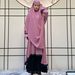 Verve New Spring Sleeve Robe Women's Abaya Three-Piece Set Casual Long Dress_ecoleips.com