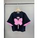 This Year's Popular Women's Summer Sports Suit Features A High-end Design With Three-dimensional Floral Short-sleeve_ecoleips.com
