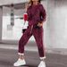 Women's Clothing Spring And Autumn Sports Leisure Suit Creative Design Leopard Pattern Long Sleeve Trousers Two Piece Suit WA28+ML4_ecoleips.com