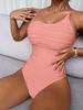 Women's Clothing Conservative Sling One Piece Swimsuit Belly Covering Tight Hot Spring Bikini Swimsuit_ecoleips.com