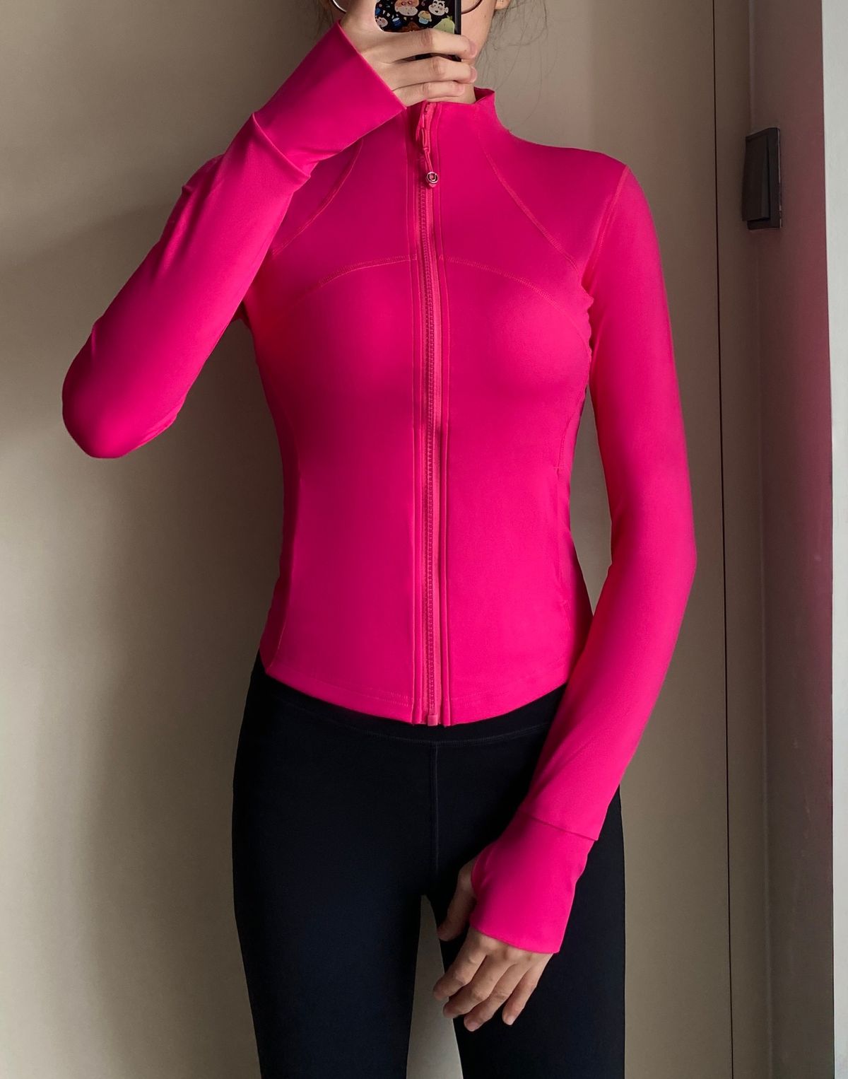 Slim Fit 3D Cut Yoga Jacket For Women Versatile Solid Color Nude Feel Fitness Sports Top New Style 2025_ecoleips.com