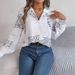 Real Shot Of 2026 Spring/Summer European And American Casual Versatile Letter-print Blazer Collar Long-sleeve Shirt._ecoleips.com