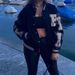 Women's Varsity Baseball Bomber Jacket Hip Hop Harajuku Style Bone Pattern Fashion Outerwear For Ladies_ecoleips.com