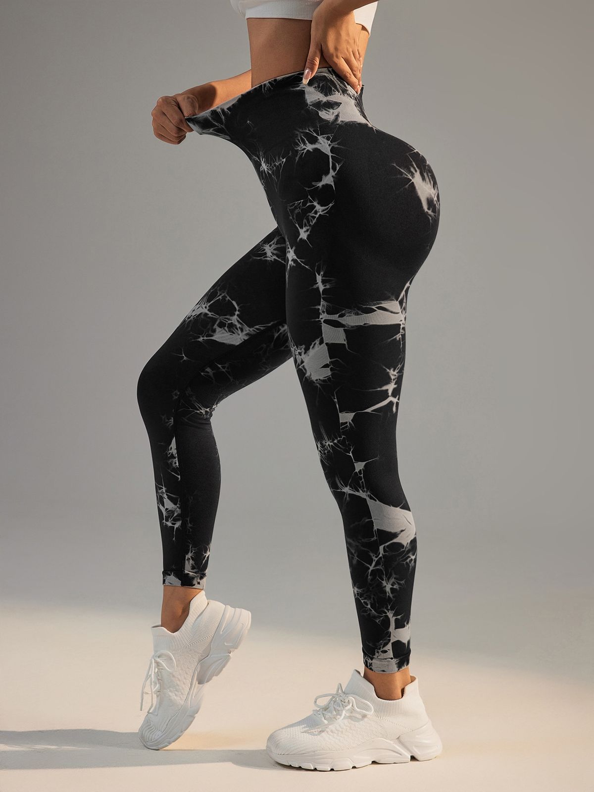 Women's Clothing Sports High Waist Running Yoga Pants High Elastic Tight Fitness Pants_ecoleips.com