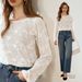 OLrain French Ladies White Embroidered Lace Tops And Blouses Women's Early Autumn Hollow Simple Loose Long Sleeve Top M56QX93039_ecoleips.com