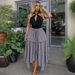 Sweetheart A-Line Midi Skirt – High Waist Wrap Tie Plaid Skirt For Women (Black Houndstooth/Black/Red/Blue/Mustard/Gray, S-2xl, Summer Essential)_ecoleips.com