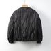New Down Jacket Casual Autumn And Winter Simple Wave National Style Solid Color Round Neck Loose Coat_ecoleips.com