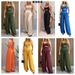 Spring/Summer Women's French Style Fresh Sweet Jumpsuit Slim Waist Wide Leg Pants Casual Beach Vacation Clothing 2026 New_ecoleips.com