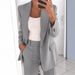 Women's Slim Fit Cardigan Lapel Temperament Suit Jacket Autumn Fashion Outerwear Style_ecoleips.com