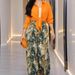 Women's Clothing Spring Women's Floral Print Two-Piece Set Tie-Waist Shirt Wide Leg Pants Style Long Sleeve For Formal & Casual_ecoleips.com