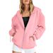 Oversized Streetwear Hoodie For Women & Teens – Heavyweight Fleece Pullover With Drawstring Hood & Zip Pocket, Unisex Casual Sweatshirt_ecoleips.com