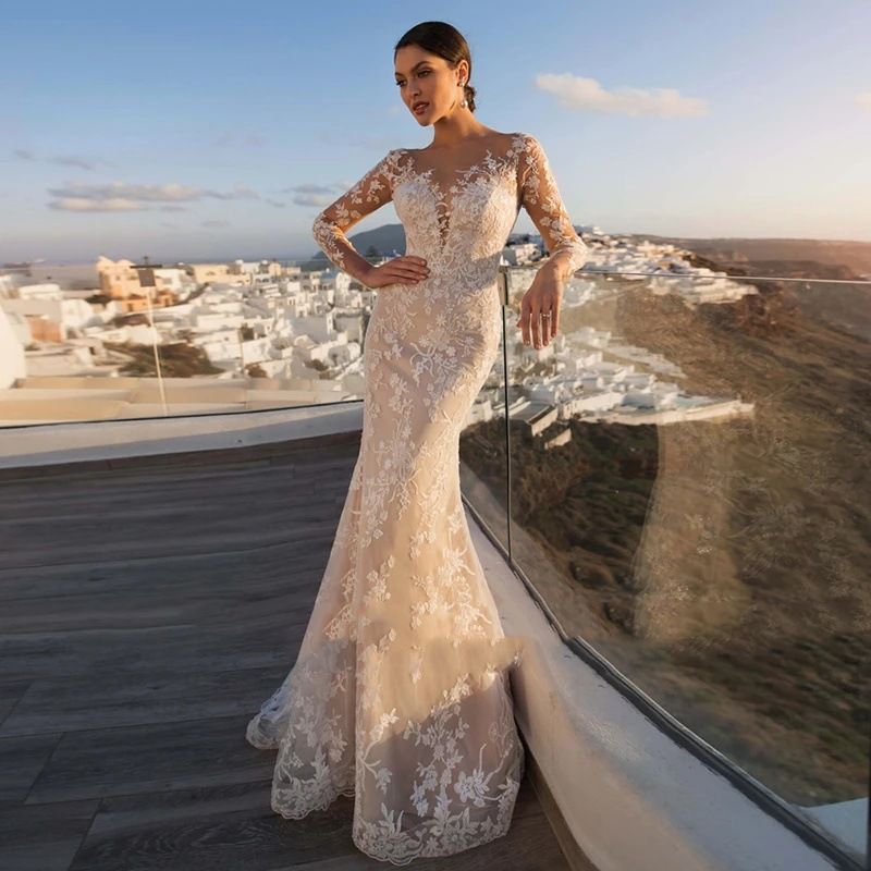 Women's Clothing Bridal Gown Ethereal Mermaid Style Long Slimming High End Luxurious Tulle Skirt Wedding Dress_ecoleips.com