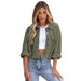 Fashionable Commuting Women's Clothing High-End Waffle Knit Cardigan Polo Collar Top Sweatshirt Jacket_ecoleips.com