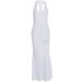 Women's Sexy Sheer Maxi Dress Fashion V Neck Slim Fit Backless Beach Vacation Summer Long Dress For Female_ecoleips.com