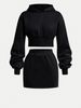 Spors Sweashir Se 2025 European American Spring Sree Fashion Gray Jacke And Shors Two-Piece Women's_ecoleips.com