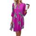 European And American Cross-border AliExpr 2026 Summer New Elegant Women's Leopard Print Button Bell-sleeve_ecoleips.com