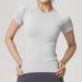 Women's Clothing Spring And Summer Short Sleeved Quick Drying Sweat Absorbing Breathable Sports T Shirt Running Fitness Slimming Yoga Clothes Women_ecoleips.com