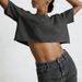 Spice Girl Short Sleeve T-Shirt Women's Summer Heavy Cotton Short Navel Crew Neck Sports Wind T-Shirt_ecoleips.com