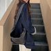 Salt-style Plaid Patchwork Mid-length Denim For Women, 2026 Spring/autumn New Model, Loose Fit, Slimming, Versatile_ecoleips.com