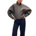 High-quality 2025 Autumn New European And American Women's Fashion Versatile Stand-up Collar Long-sleeve Loose Jacket_ecoleips.com