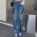 Women's Clothing Summer New Style Street All Match Loose Straight Wide Leg High Waist Slim Long Pants Trendy_ecoleips.com
