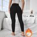 Women's Clothing Women's Slimming Wool Pants Fleece Lined Thermal Thick Leggings For Formal & Casual For Women_ecoleips.com