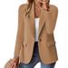 Autumn Long-Sleeved Solid Color Cardigan With Small Suit Jacket-Versatile Women's Fashion_ecoleips.com