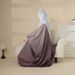 NISA Arab High Quality Women's Clothing Flash Gradient Polyester Muslim Abaya Four Piece Set_ecoleips.com