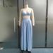 2025 Summer New Sexy Hot Girl Fashion Slim Strapless Tube Top Set For Women_ecoleips.com