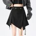 ng2510292 In Stock: Irregular Suede , 2026 Autumn And Winter New Style, High-waisted, Slimming A-line Short Skirt For Petite_ecoleips.com
