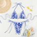 Women's Clothing New Split Print Blue And White Porcelain Bikini_ecoleips.com