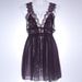 Aria Basics Aria Basics Cross-border European And American Sexy Sleepwear Set, Alluring Lace V-neck Nightdress For Women, Pure Desire Mesh_ecoleips.com