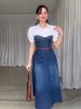 Women's Clothing Summer Top Dress Female One Line Neck Belt Old Sexy Casual Dress_ecoleips.com
