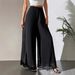 Women's Clothing Casual Chiffon Wide Leg Pants Loose Long Trousers For Women_ecoleips.com