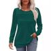 Cross-border 2024 . Independent Site Autumn/Winter European And American Foreign Trade New Solid Color U-neck_ecoleips.com