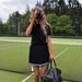 Women's Clothing American Style POLO Shirt Set Summer Knitted Top With Pleated Skirt Short Sleeve Collared Clothing_ecoleips.com