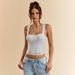 Elegant Fishtail Bra Polka Dot Print Underwire Women's Top For Parties Dates_ecoleips.com