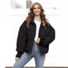 K New Fashion Cotton Coat For Women With Stand-up Collar And Loose Style;_ecoleips.com