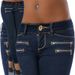 New European And American Fashion Mid-waist Slim-fit Skinny Jeans With Zipper For Women_ecoleips.com