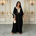 Featured Clothing: European And American Style Embroidered Long Dresses, Loose Plus Size Dresses, Moroccan Style Vacation Wear, Elegant Women's Clothing_ecoleips.com