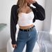 Real Shot Of Spring/summer European And American Casual Solid Color Hollow-out Lantern Sleeve Shawl Sweater Coat._ecoleips.com