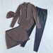 Full-Coverage Rash Guard Swimwear Set – Long Sleeve UPF 50+ & Swim Leggings (S-XL) – Modest Surfing/Beach Outfit (Floral/Geometric Prints)_ecoleips.com