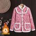 girl Internet Celebrity Northeastern Large Jacket Retro Button Ethnic Style Half-Zip Thick Slim Fit Mom Small Floral Cotton_ecoleips.com