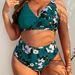 Women's Clothing Hot Girl Floral Gathered Sexy Bikini Suit Swimsuit_ecoleips.com